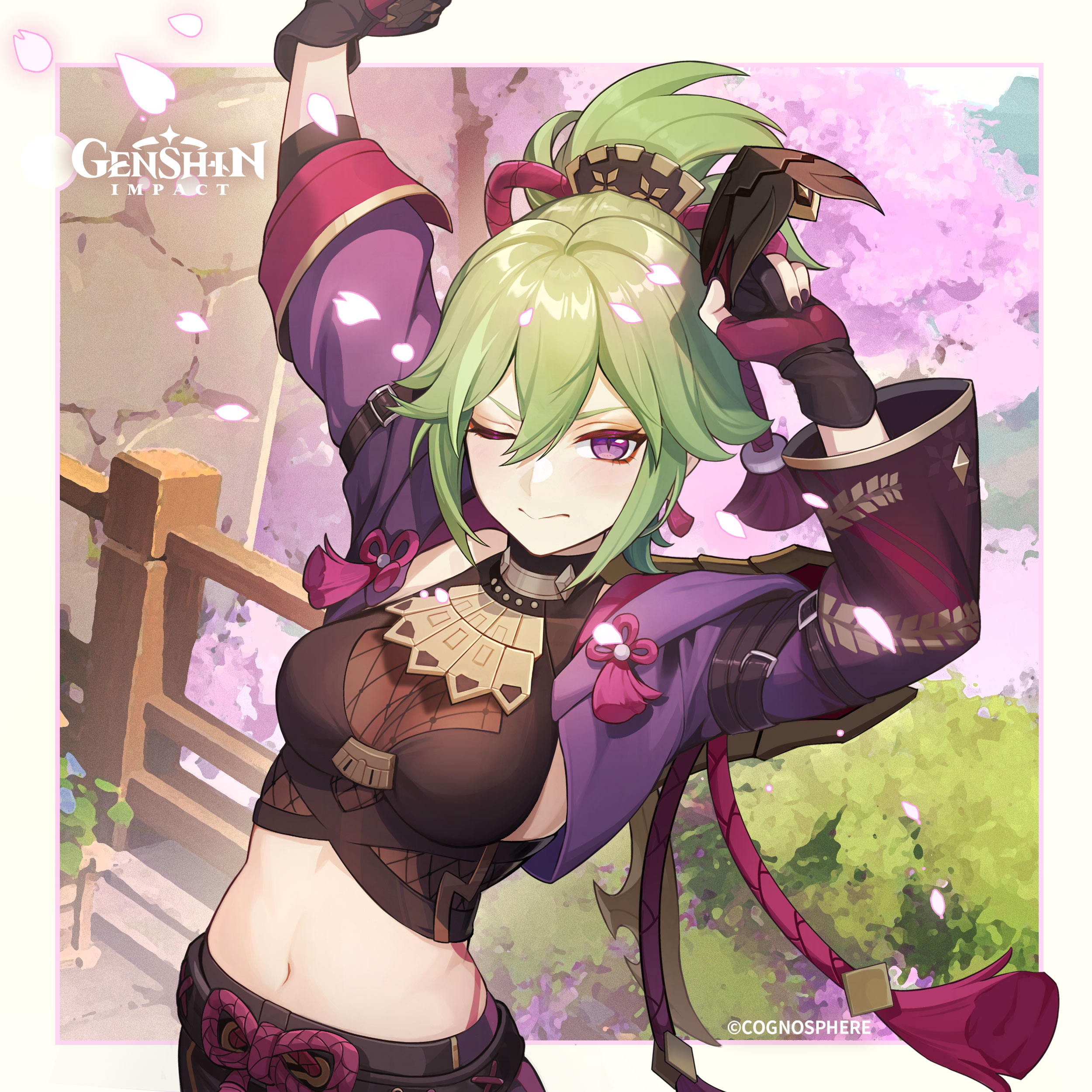 fishnets, genshin_impact, japanese_clothes, kuki_shinobu, tagme