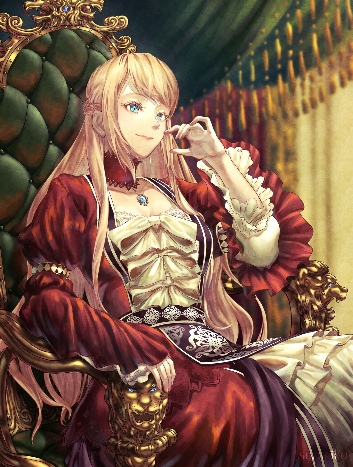 ariel_anemoi_asura, dress, mushoku_tensei, suzurika