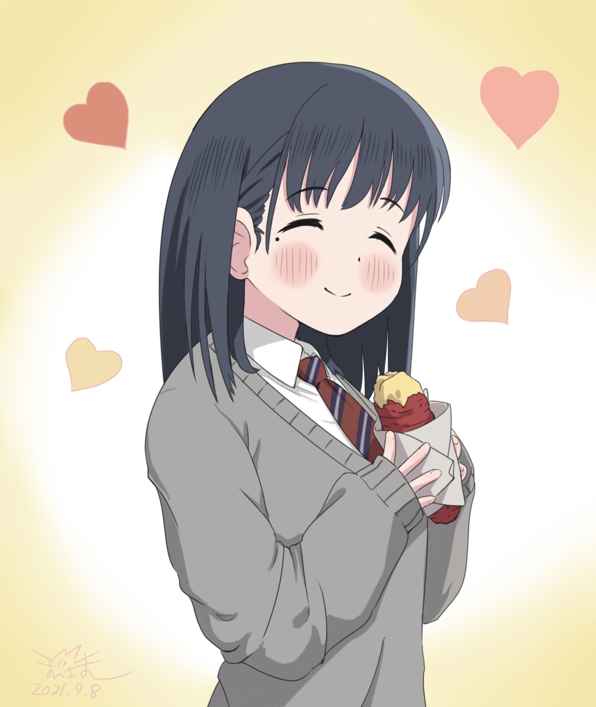 eniwa_shii_(super_cub), maisama, possible_duplicate, seifuku, super_cub, sweater