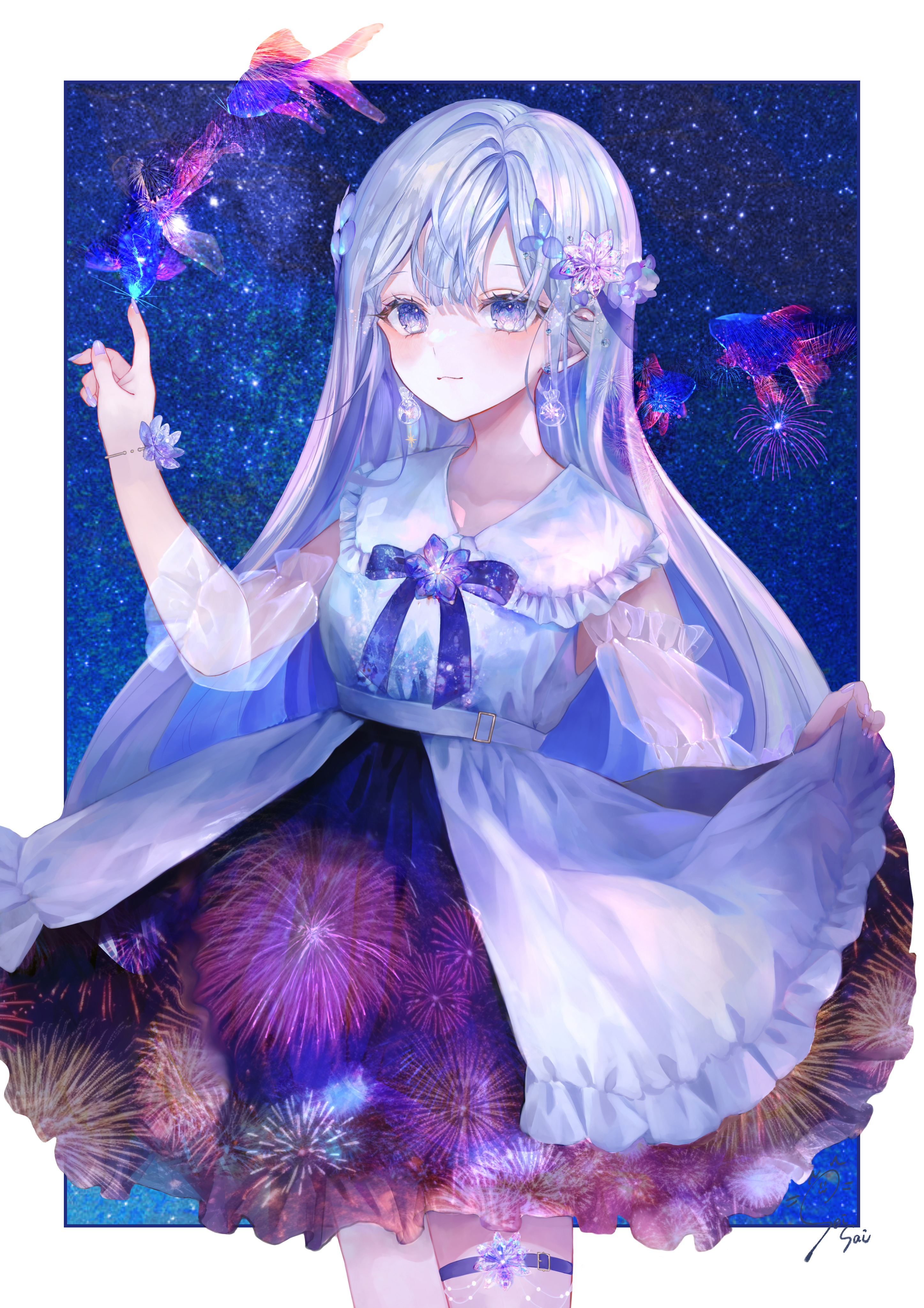 detexted, dress, garter, see_through, seisai