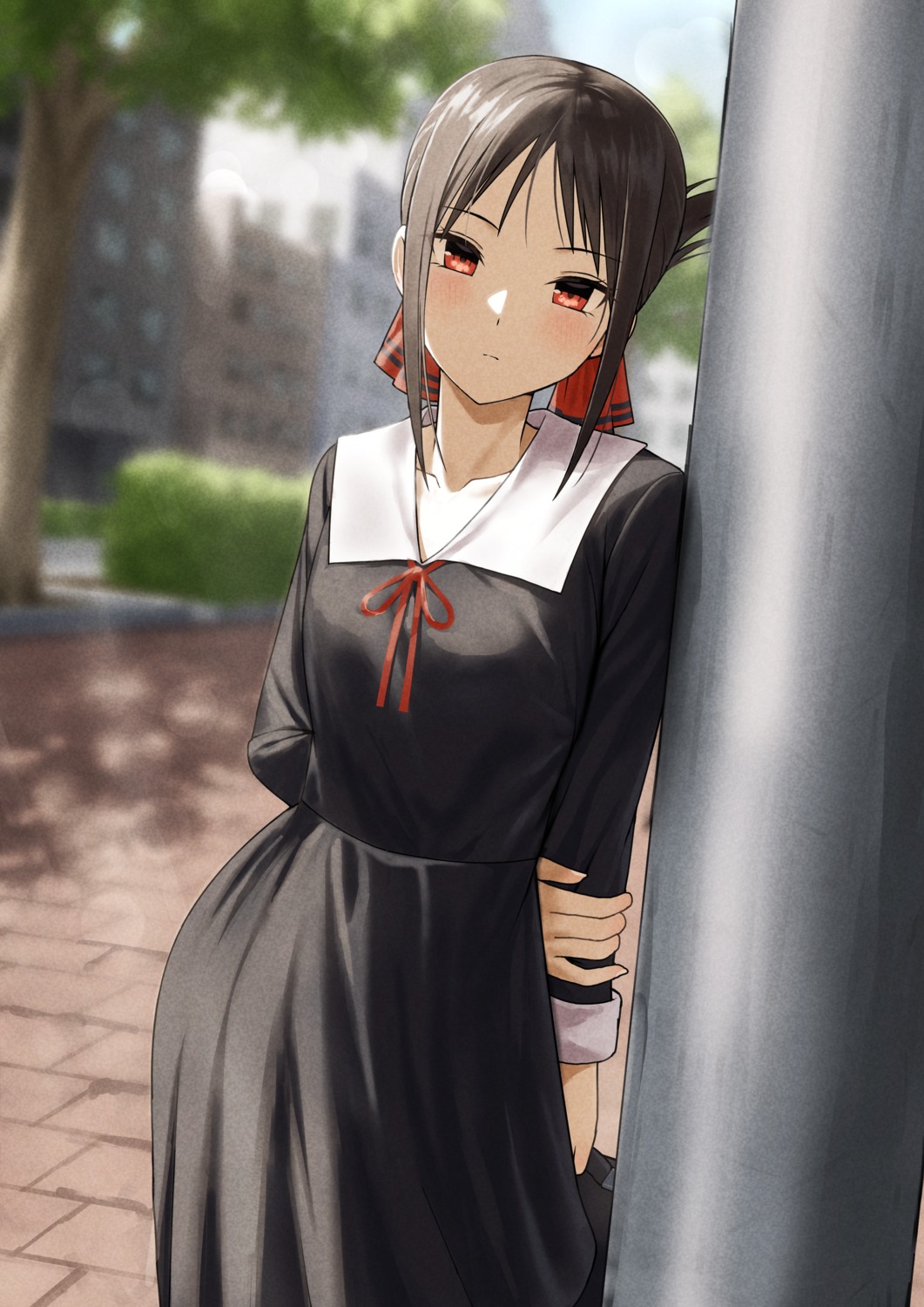fagi_(kakikaki), kaguya-sama_wa_kokurasetai_~tensai-tachi_no_renai_zunousen~, seifuku, shinomiya_kaguya