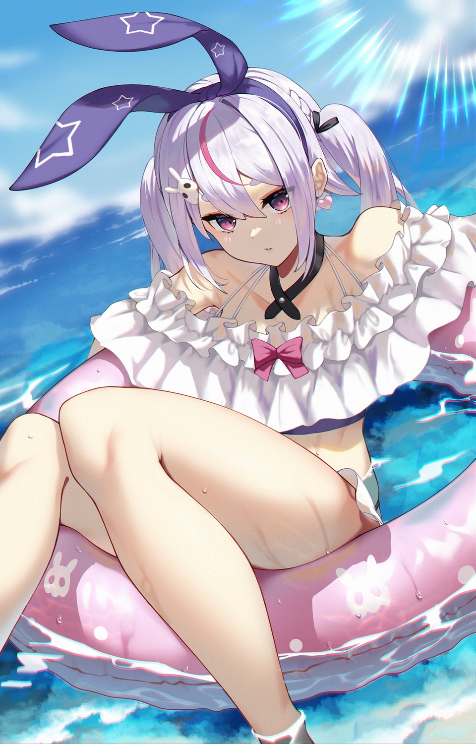 animal_ears, bikini, bunny_ears, cattleya_regina_games, shioneko_(0202), swimsuits, tosaki_mimi, vspo!, wet