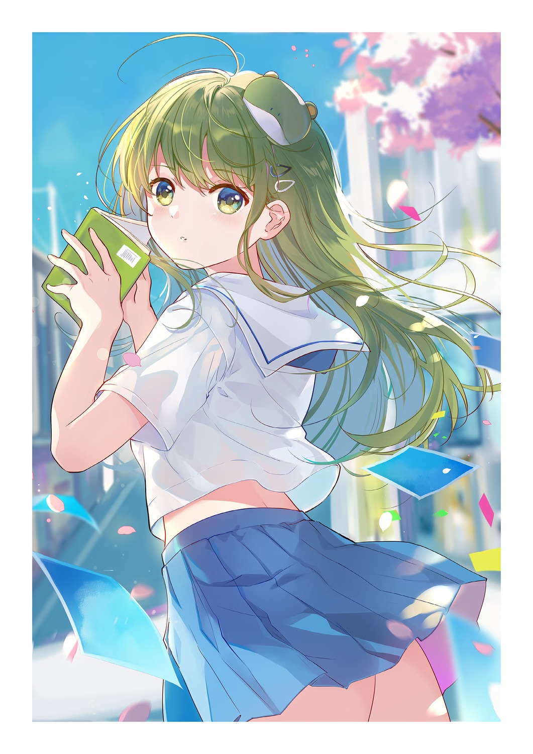 ass, kita_(kitairoha), kochiya_sanae, sandrop, seifuku, skirt_lift, touhou