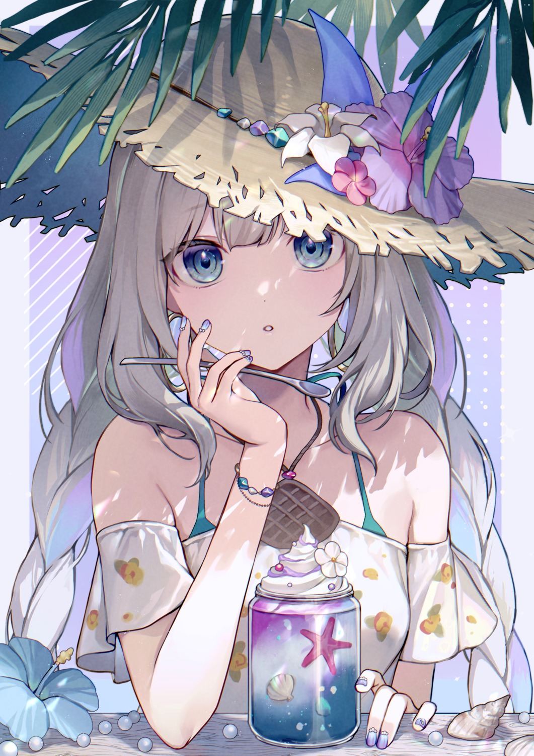 bikini_top, fate/grand_order, marie_antoinette_(fate), swimsuits, vivi_(eve_no_hakoniwa)