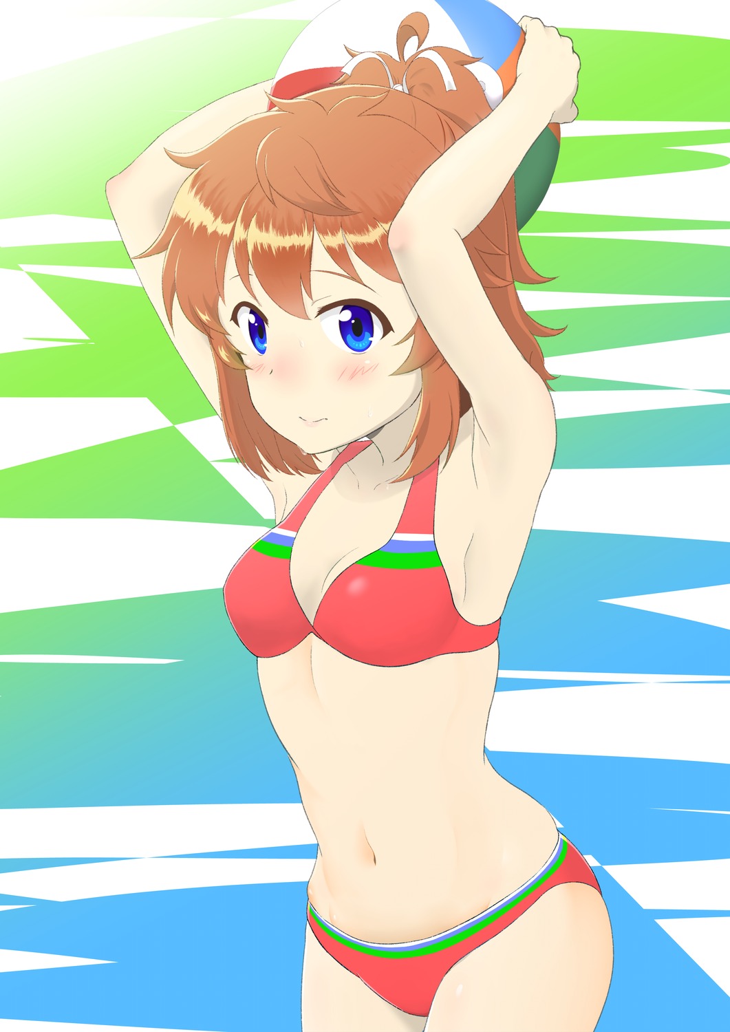 bikini, kamosobayuzu, koshigaya_natsumi, non_non_biyori, swimsuits