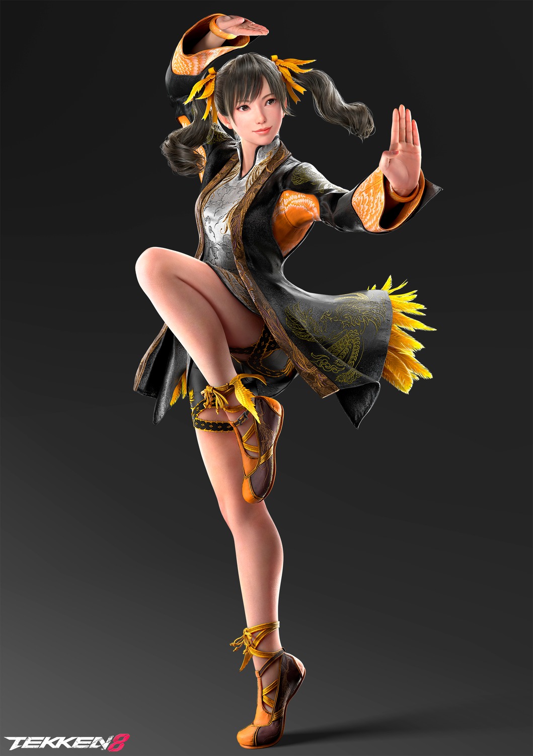asian_clothes, bandai_namco, garter, ling_xiaoyu, skirt_lift, tekken, tekken_8