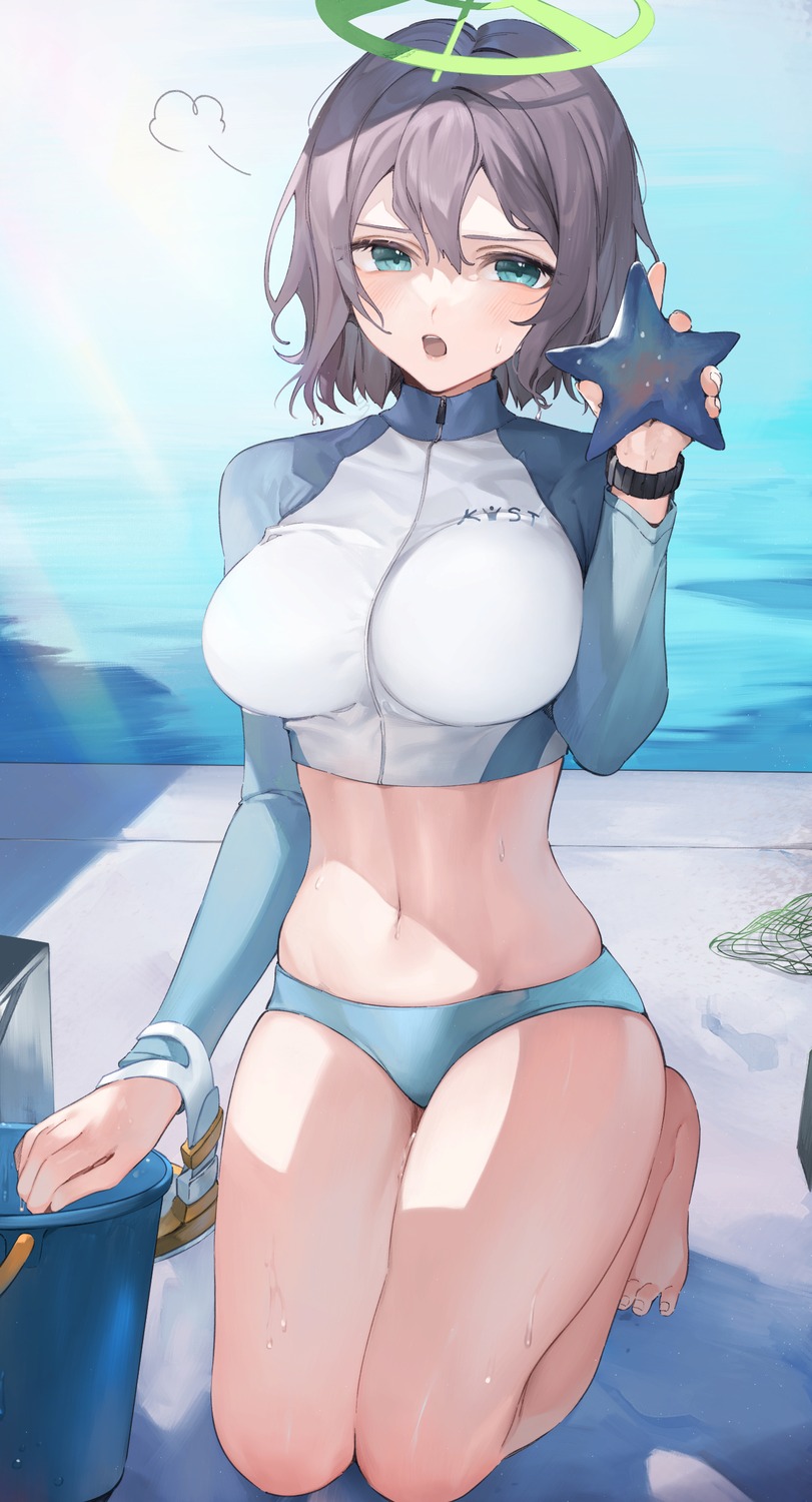 bikini, blue_archive, gym_uniform, halo, koyo_akio, sorai_saki, swimsuits