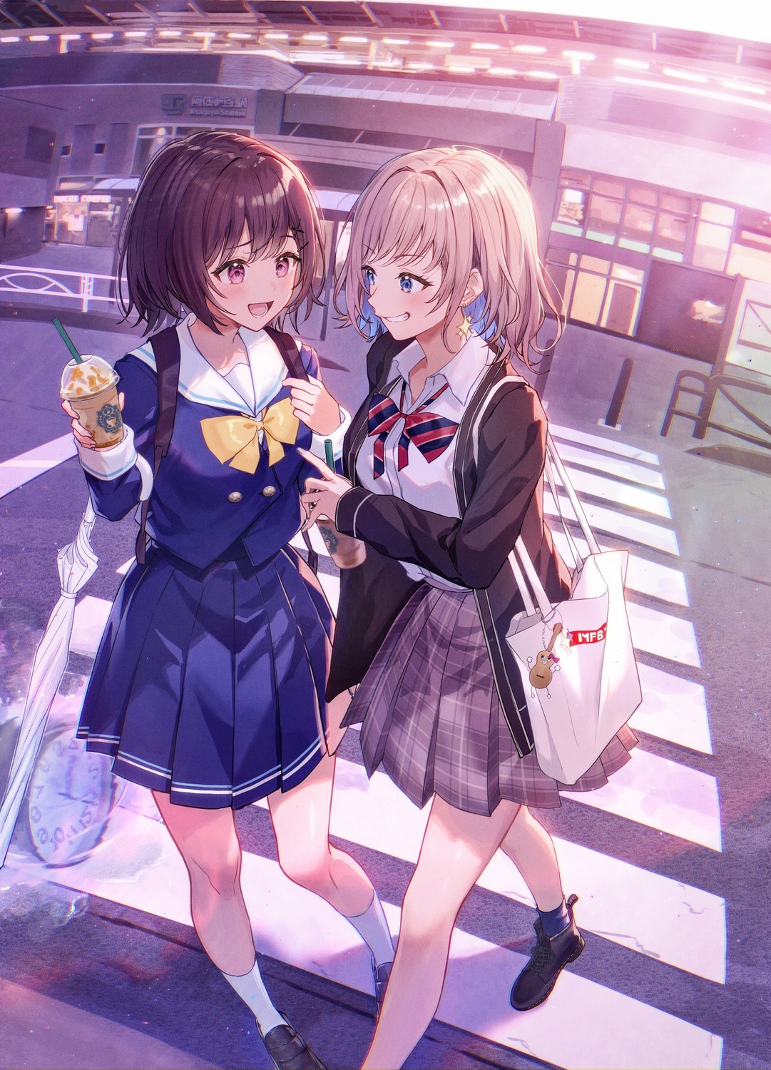 ichikawa_haru, seifuku, umbrella