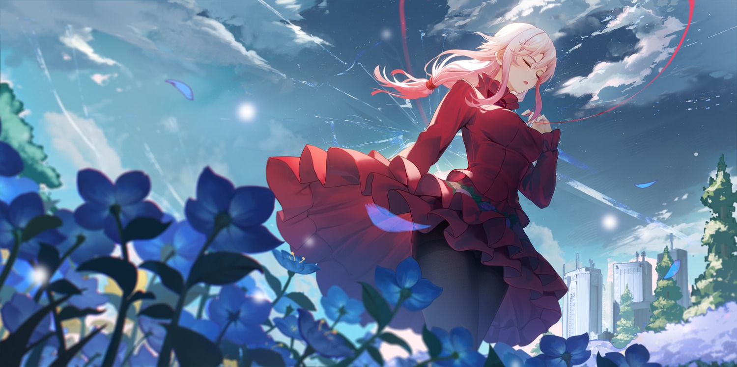 dress, guilty_crown, pantyhose, xiaoshan_jiang, yuzuriha_inori