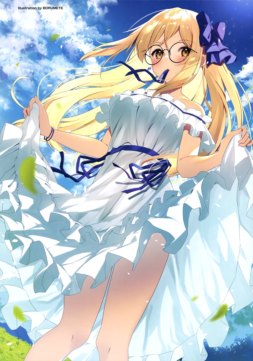 borumete, dress, megane, skirt_lift, summer_dress