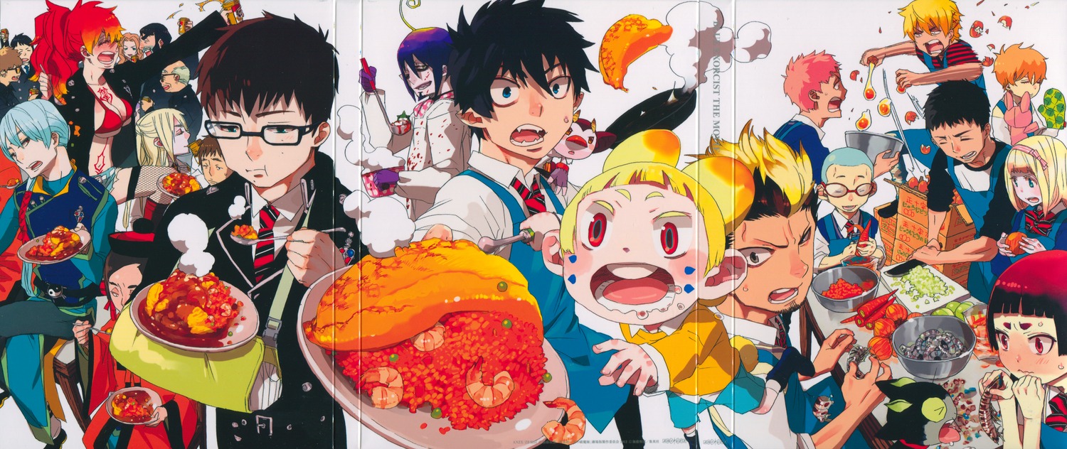 amaimon, angel_arthur_augusto, ao_no_exorcist, disc_cover, kamiki_izumo, katou_kazue, kirigakure_shura, mephisto_pheles