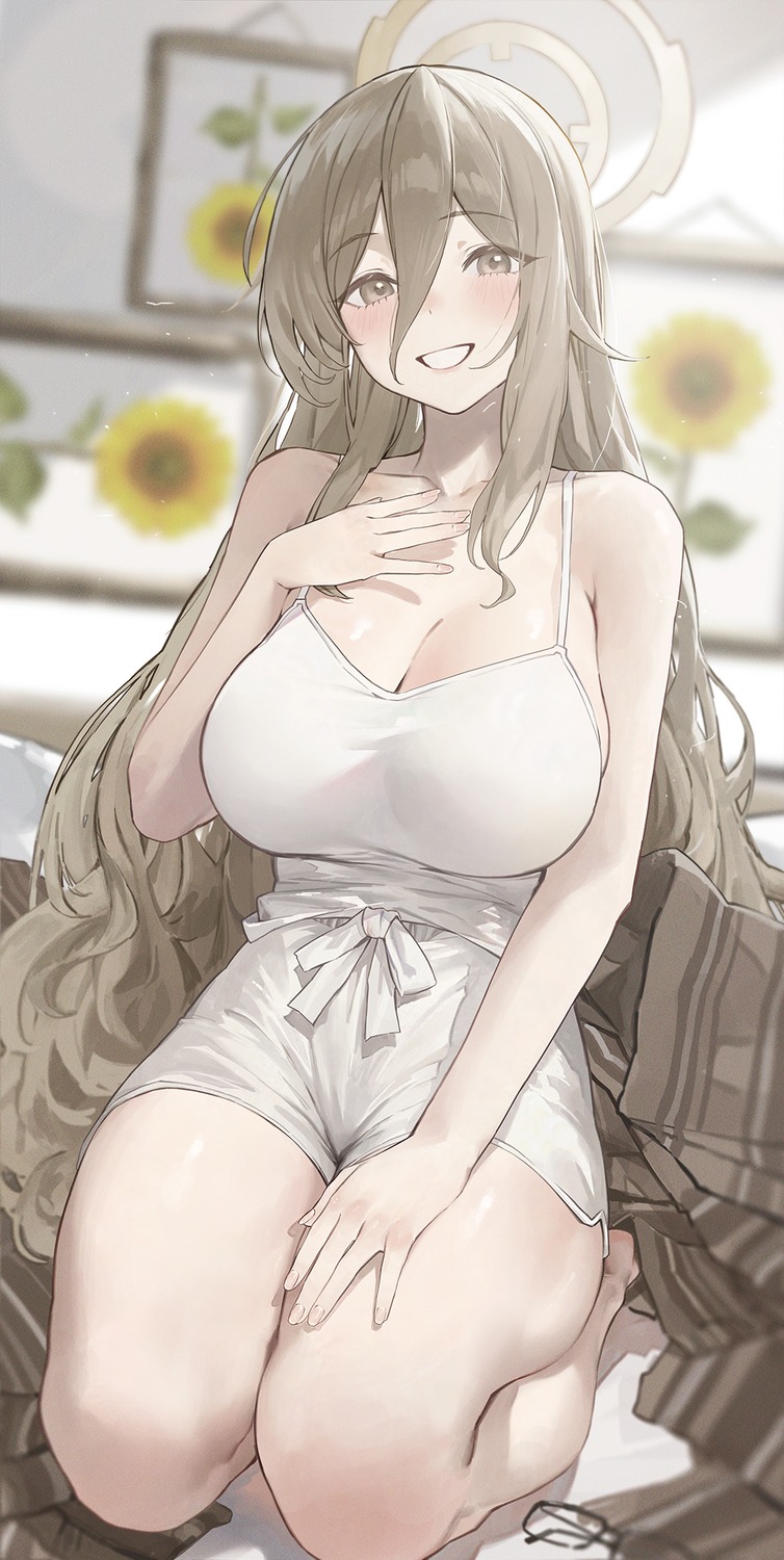 blue_archive, halo, murokasa_akane, no_bra, so_shio