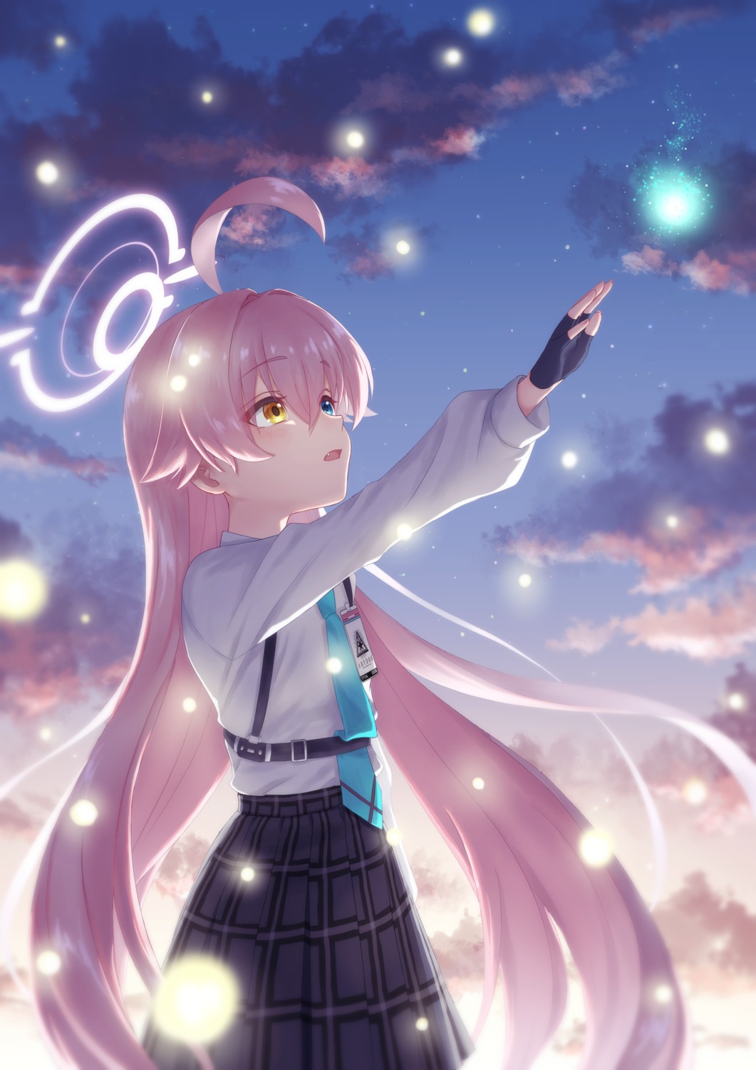 blue_archive, ekura28, halo, heterochromia, seifuku, takanashi_hoshino