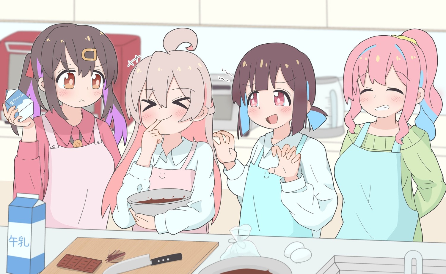 altair_altea, genderswap, hozuki_kaede, hozuki_momiji, oka_asahi, onii-chan_wa_oshimai!, oyama_mahiro, oyama_mihari