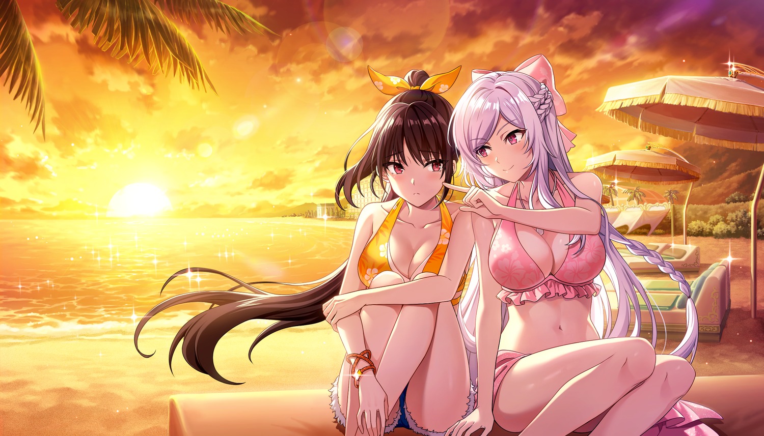 alexia_midgar, bikini, bikini_top, claire_kagenou, kage_no_jitsuryokusha_ni_naritakute!, swimsuits, wallpaper