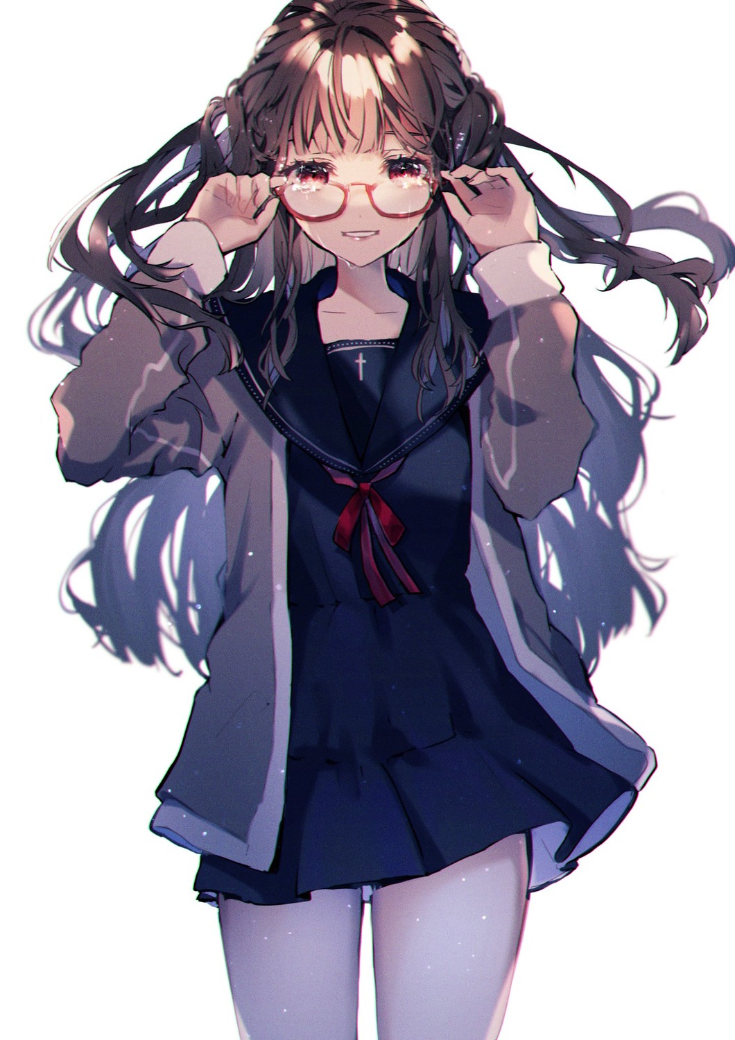 megane, ragi_(diabolik_angle), seifuku