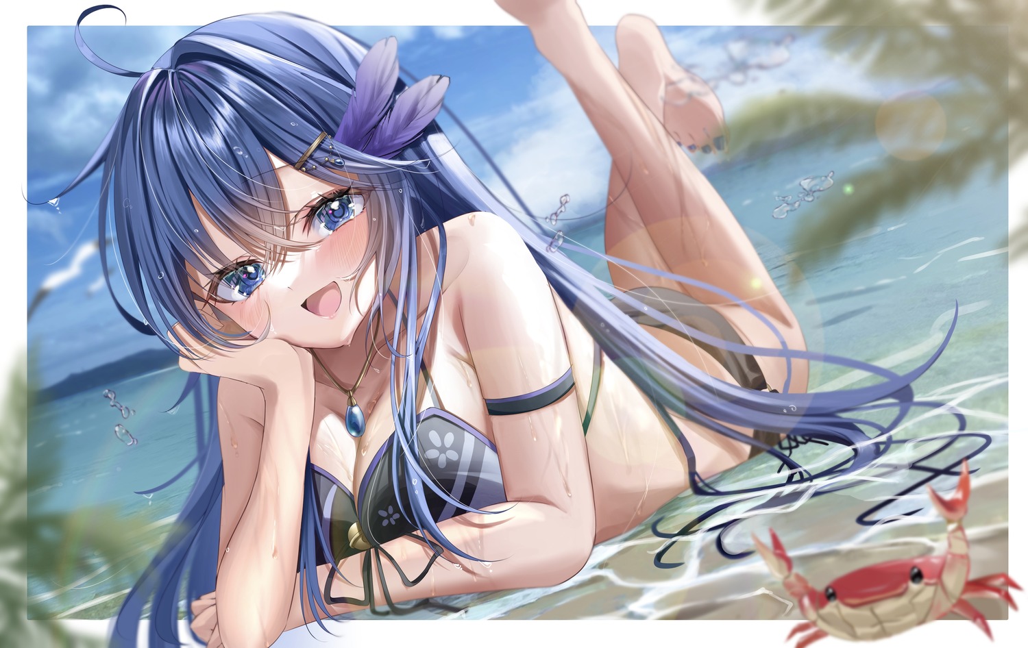 bikini, koya_toofu, swimsuits, wet