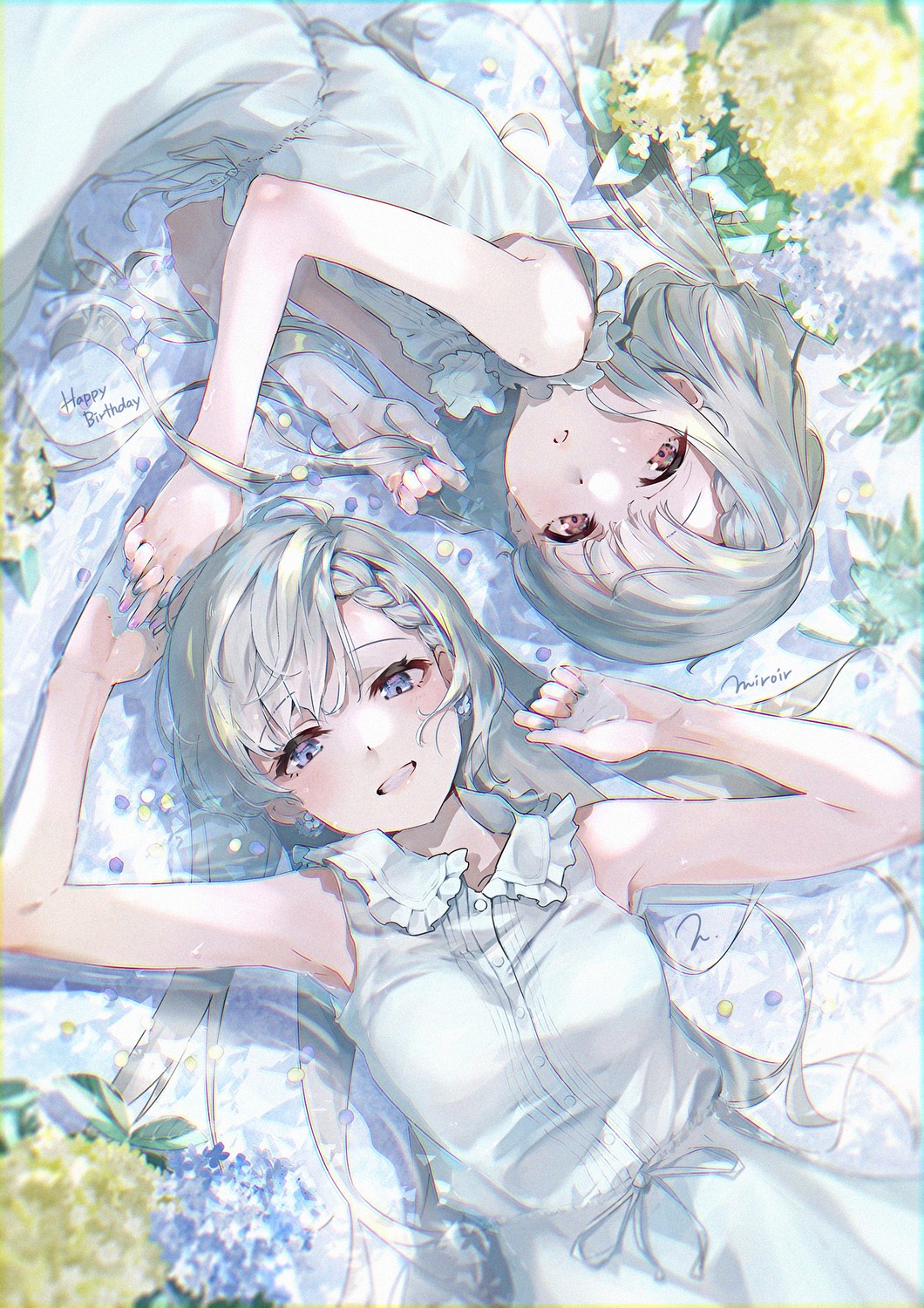 dress, hisakawa_hayate, hisakawa_nagi, summer_dress, the_idolm@ster, the_idolm@ster_cinderella_girls, torokko, wet