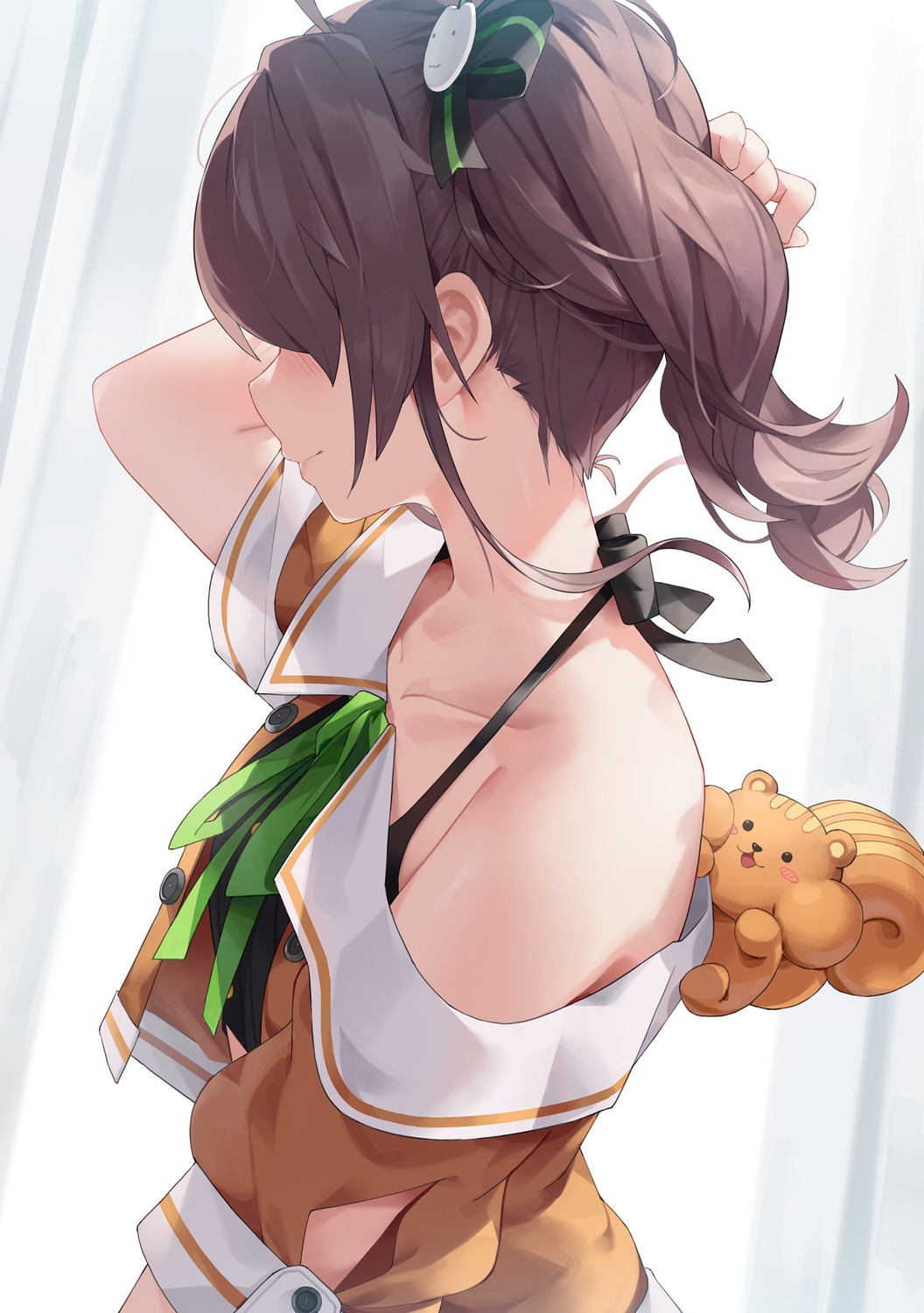 animal_ears, hololive, kaguya_(srx61800), natsuiro_matsuri, tail