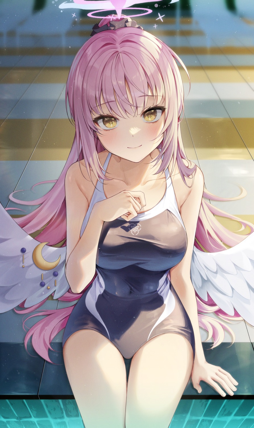 angel, blue_archive, duyu, misono_mika, swimsuits, wings