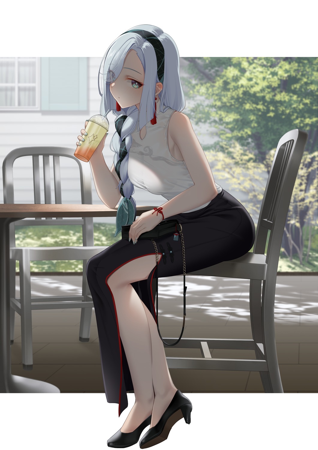 genshin_impact, heels, meda, shenhe