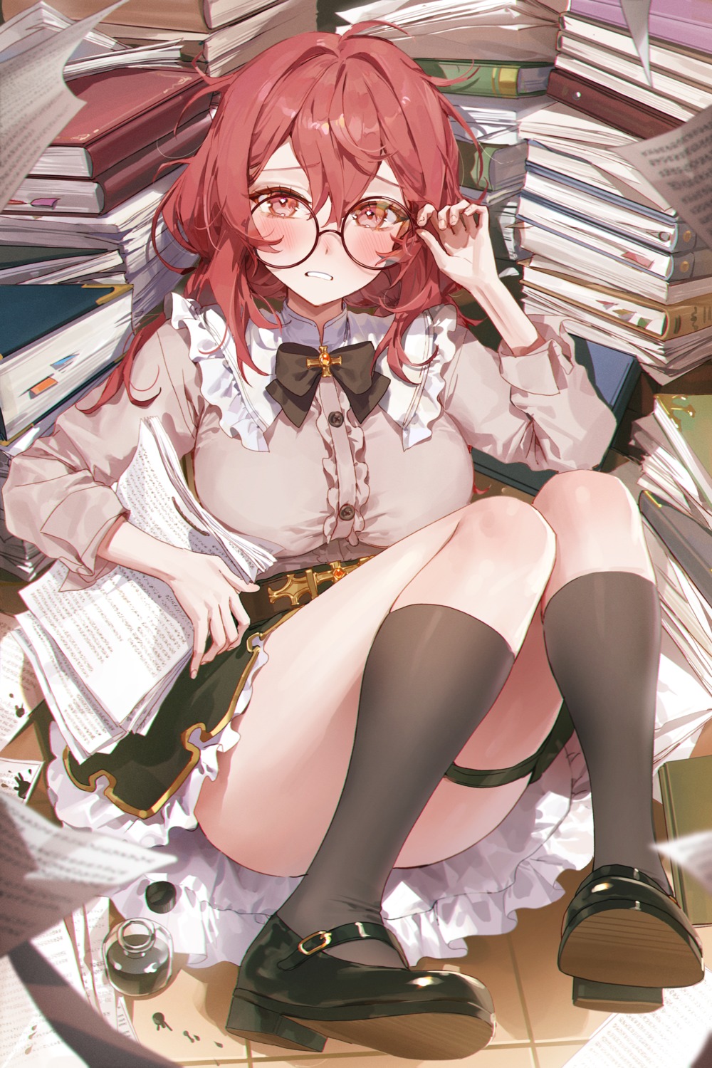 garter, megane, skirt_lift, ye_jji