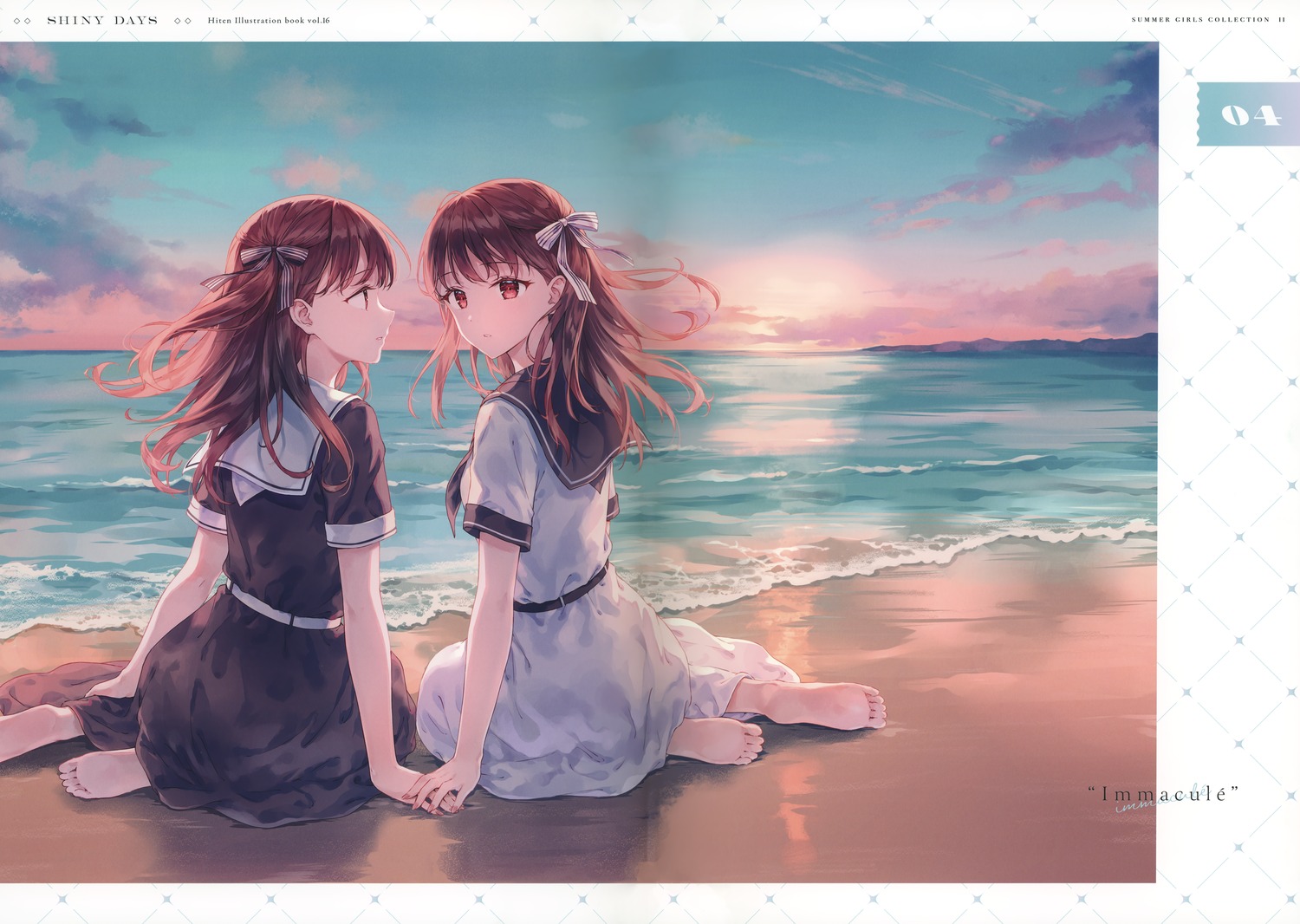 binding_discoloration, crease, hiten, hitenkei, seifuku, yuri