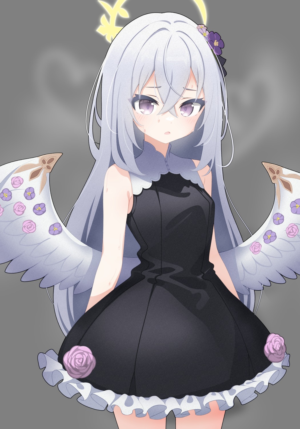 acalephea, angel, blue_archive, dress, shirasu_azusa, wings