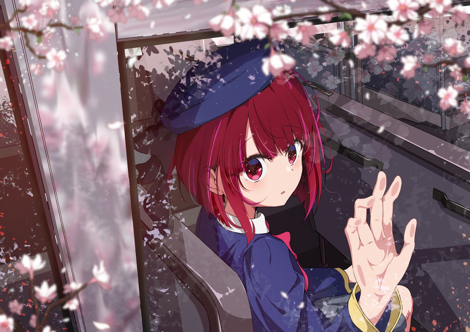 [oshi_no_ko], arima_kana, b_black_w_white, seifuku