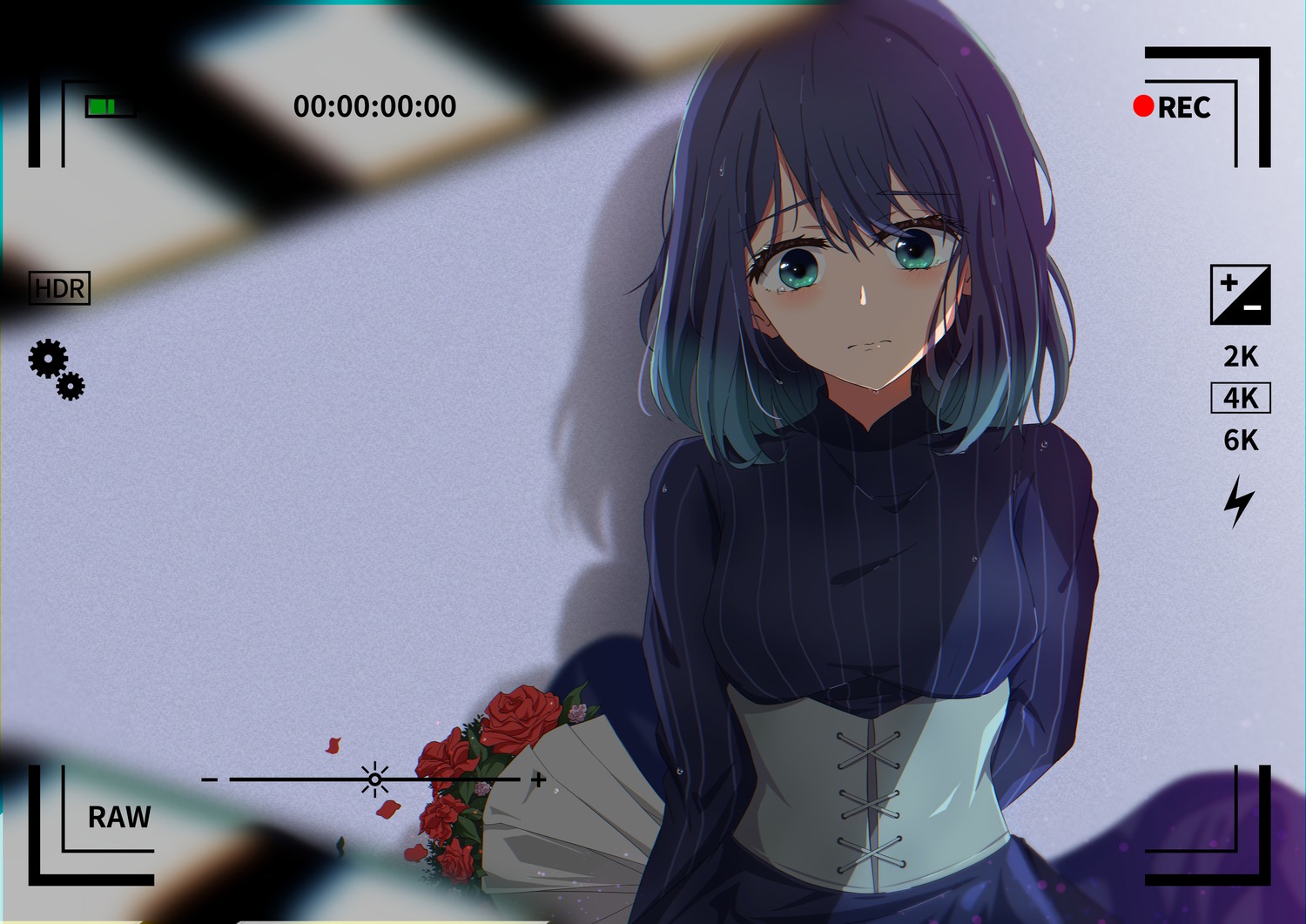 [oshi_no_ko], b_black_w_white, kurokawa_akane