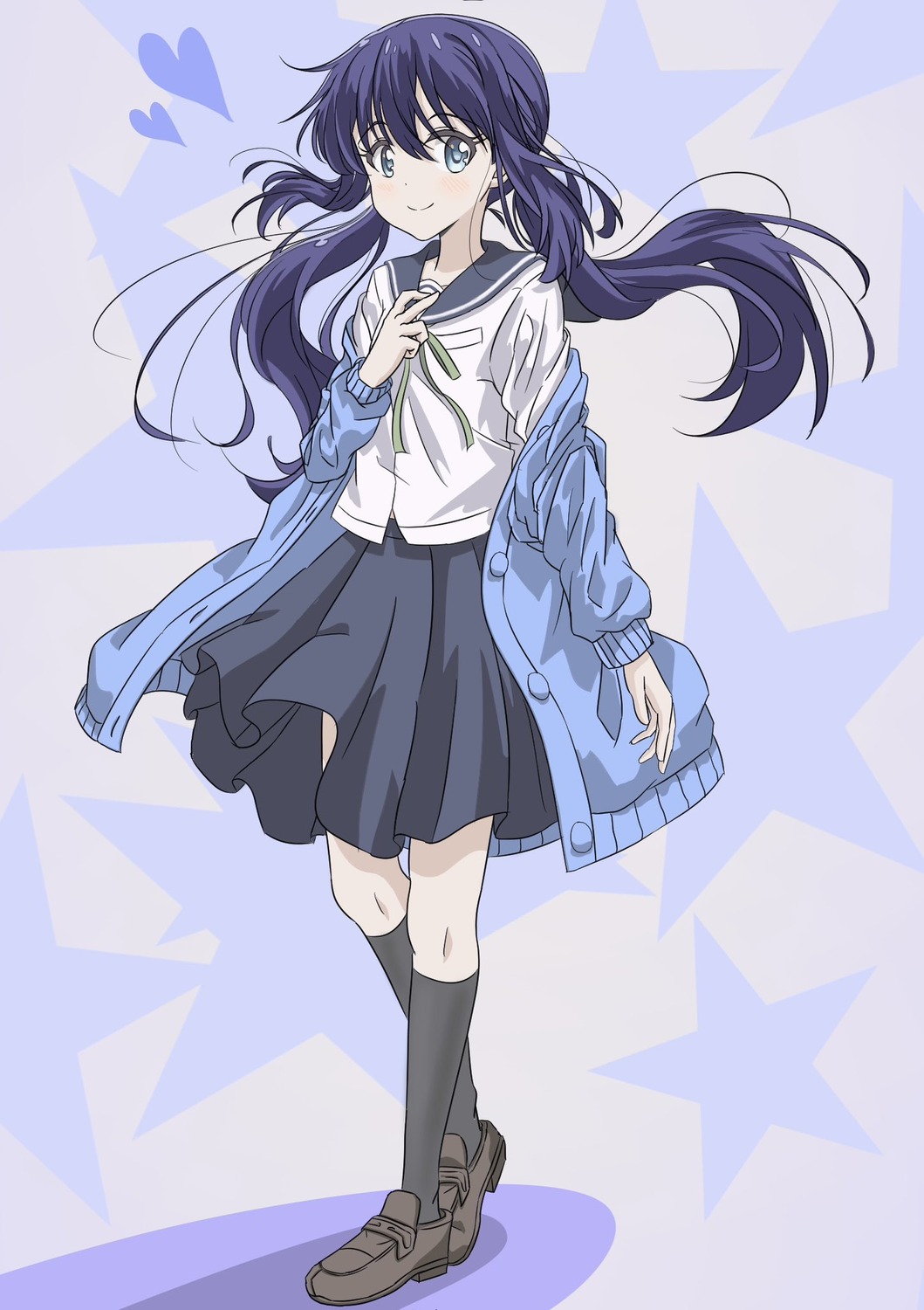 koisuru_asteroid, manaka_ao, qb46311027, seifuku, skirt_lift, sweater