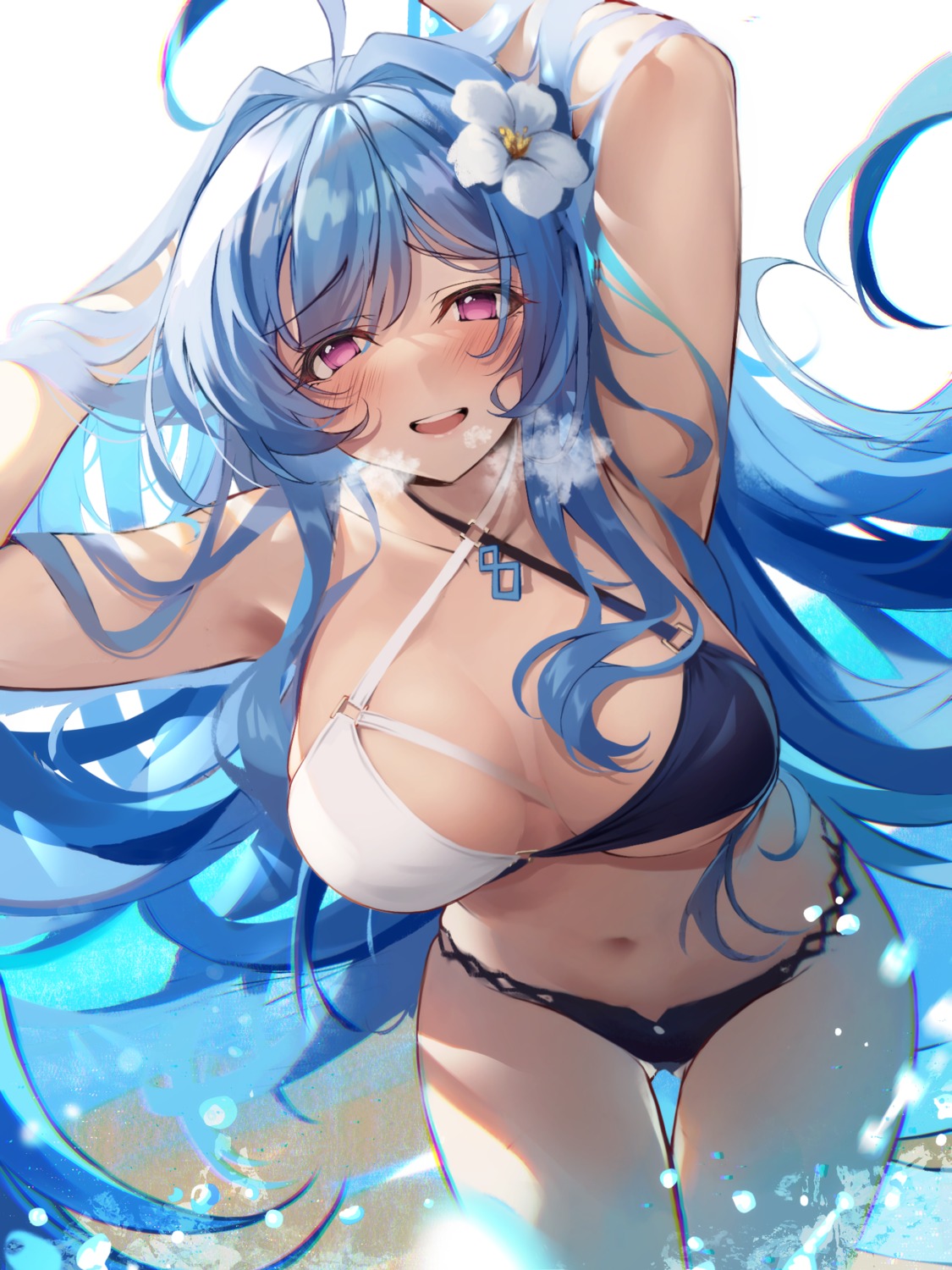 azur_lane, bikini, heaven's_melody, helena_(azur_lane), swimsuits, wet