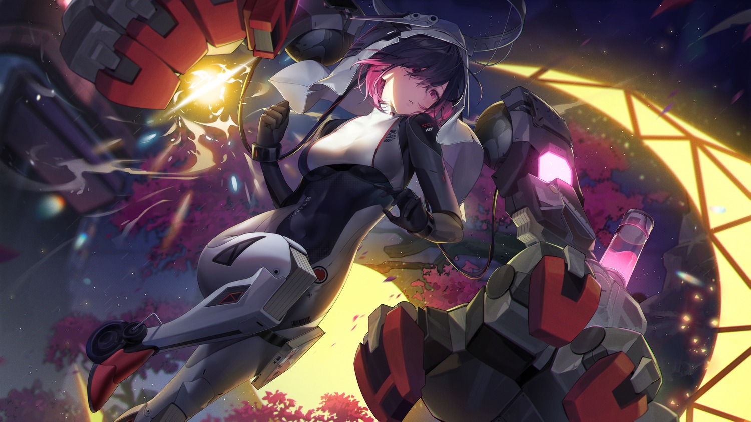 armor, bodysuit, lyra_(tower_of_fantasy), mecha, monosucre, tower_of_fantasy