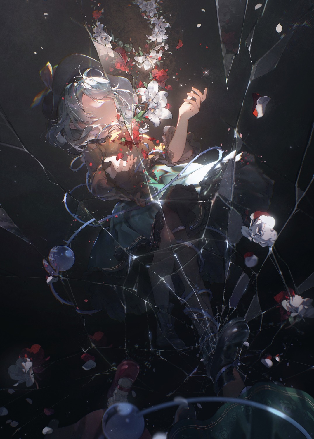 komeiji_koishi, pantyhose, rokusai, touhou