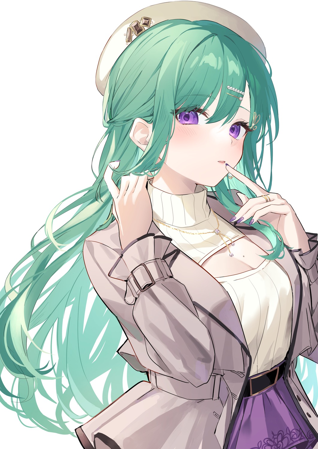 cleavage, sweater, vspo!, yakumo_beni, yuzutouhu_ika