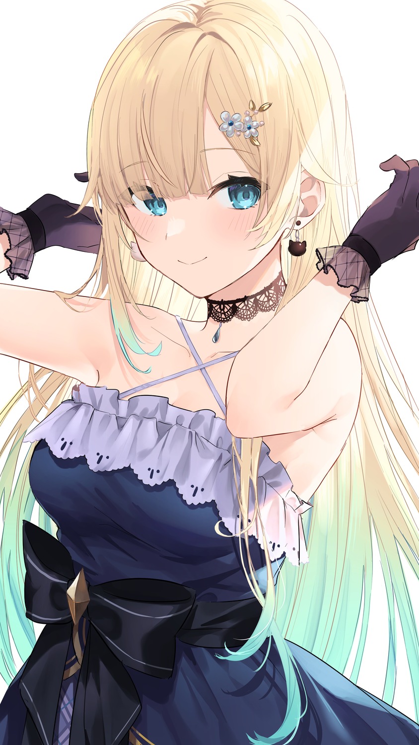 aizawa_ema, dress, no_bra, vspo!, yuzutouhu_ika