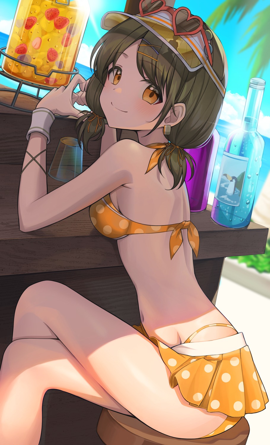 bikini, megane, nanakusa_nichika, sora_(men0105), swimsuits, the_idolm@ster, the_idolm@ster_shiny_colors
