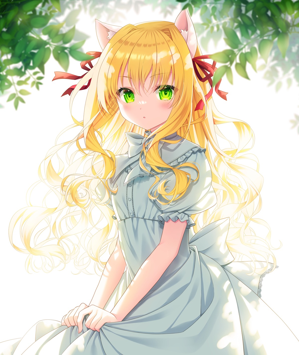 animal_ears, dress, minatsuki_alumi, nekomimi