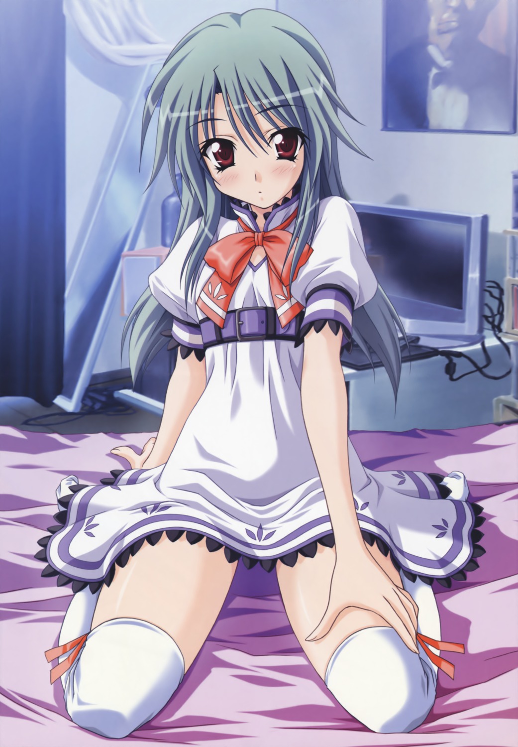 akiyama_nozomi, hirayama_madoka, native, se.kirara, seifuku, thighhighs