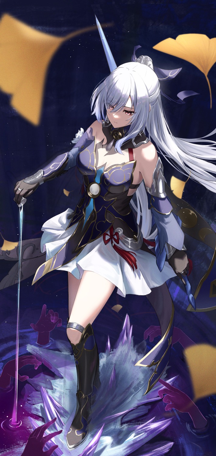 armor, bakemonsou, honkai:_star_rail, jingliu, sword