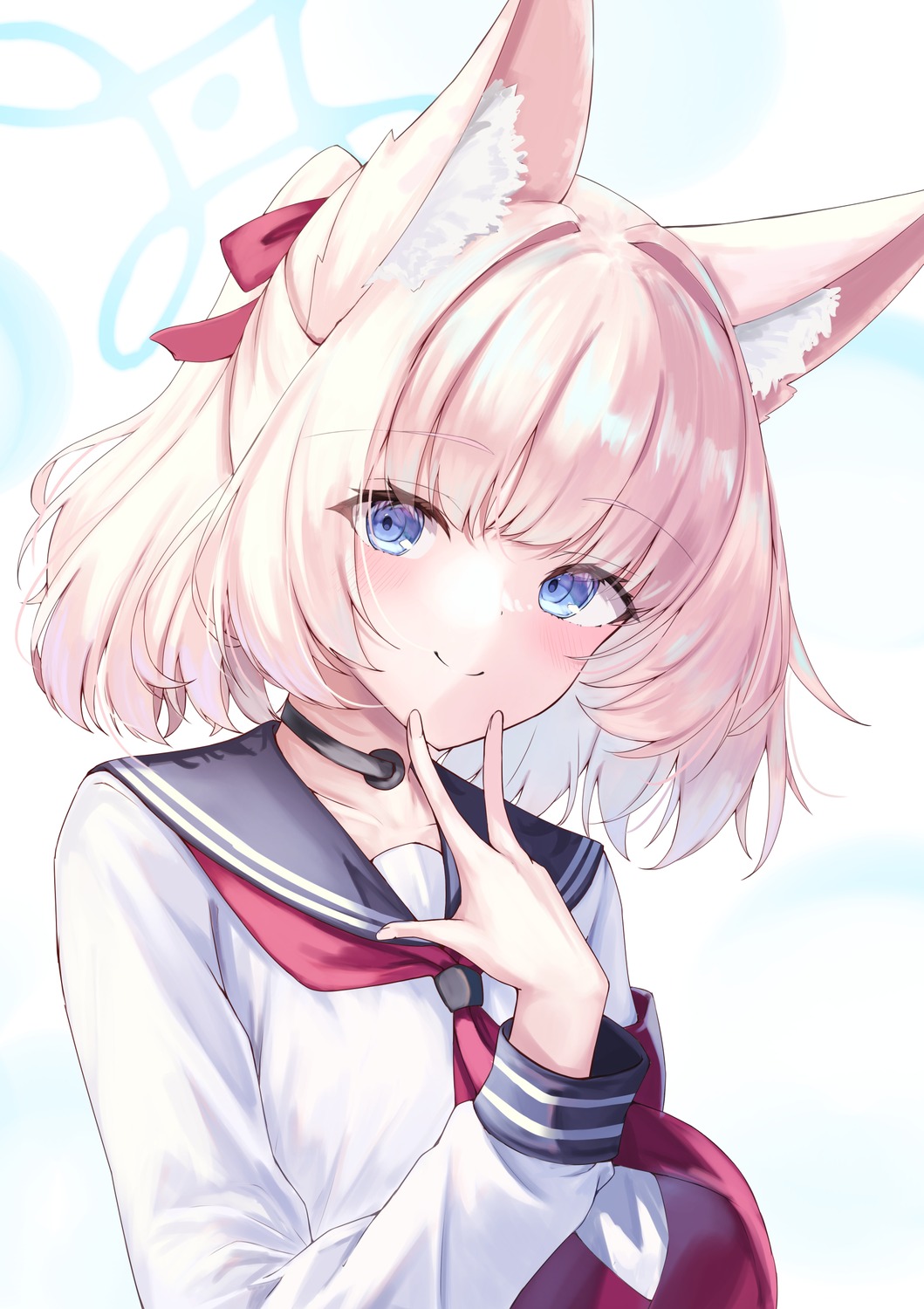aki_tsune, animal_ears, blue_archive, halo, kitsune, seifuku, yoshino_niko