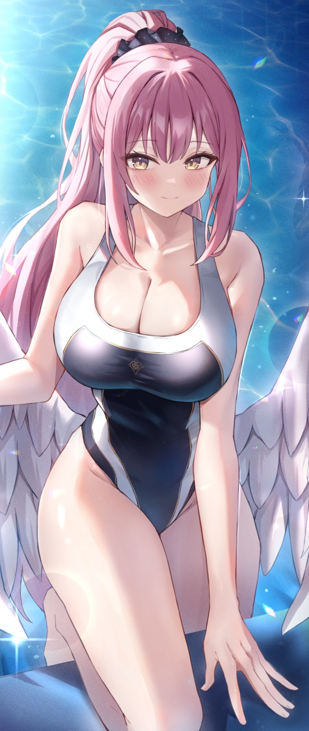 blue_archive, misono_mika, reneua, swimsuits, wings