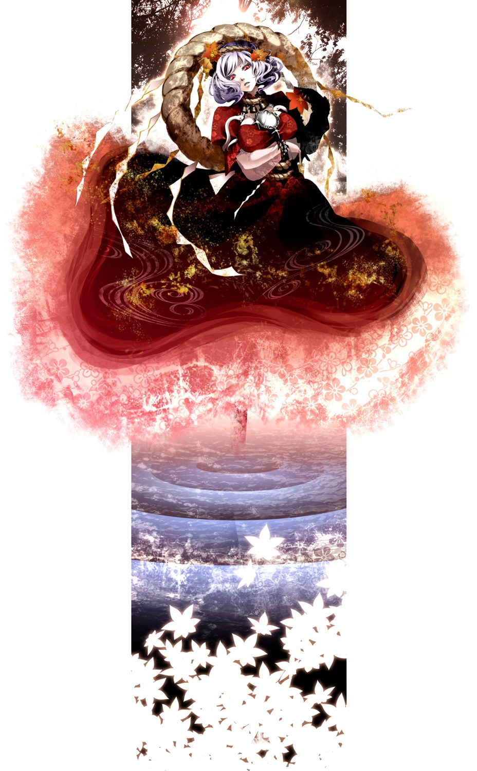 mochinu, touhou, yasaka_kanako