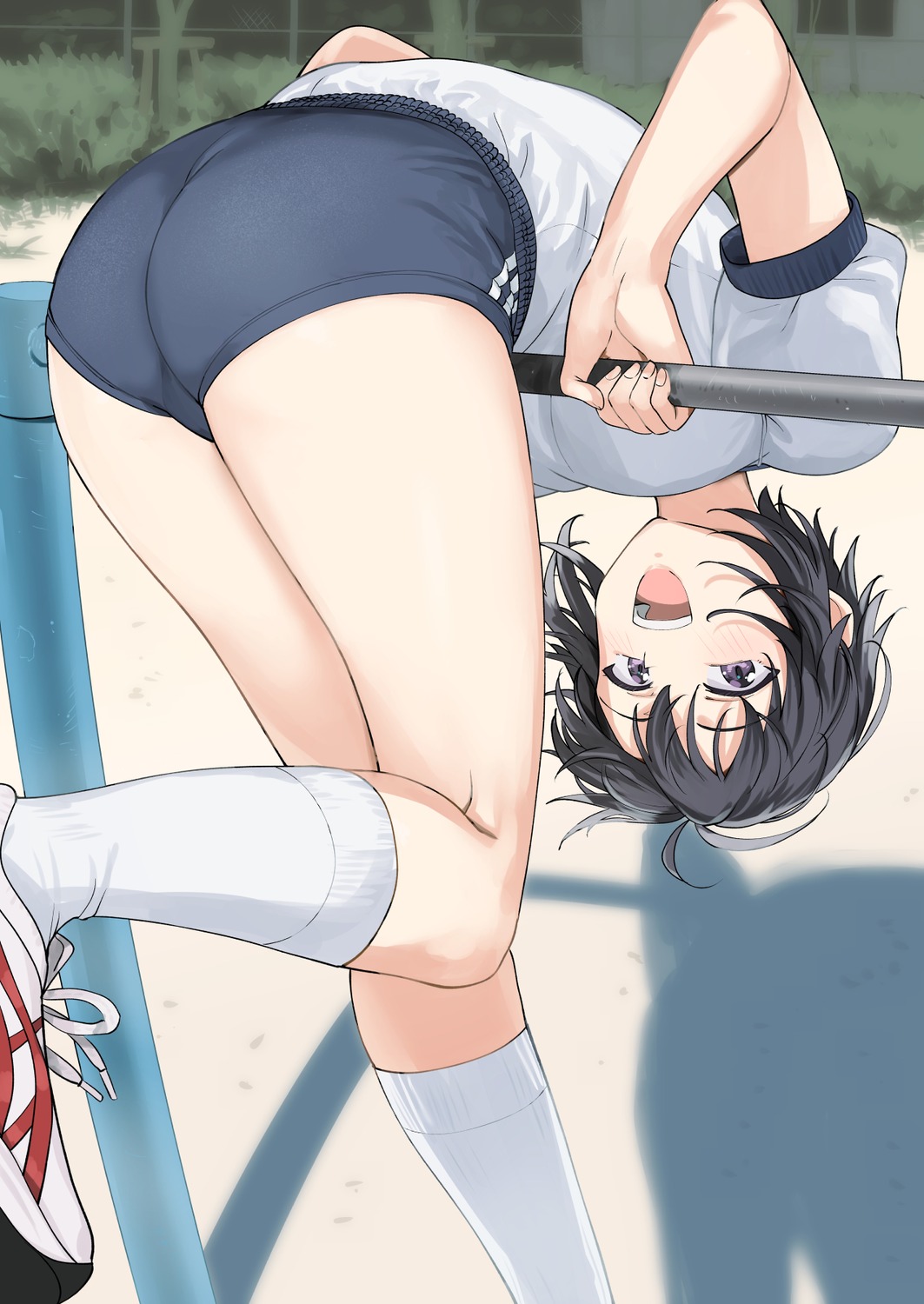 ass, buruma, gym_uniform, kikuchi_makoto, the_idolm@ster, tsurui