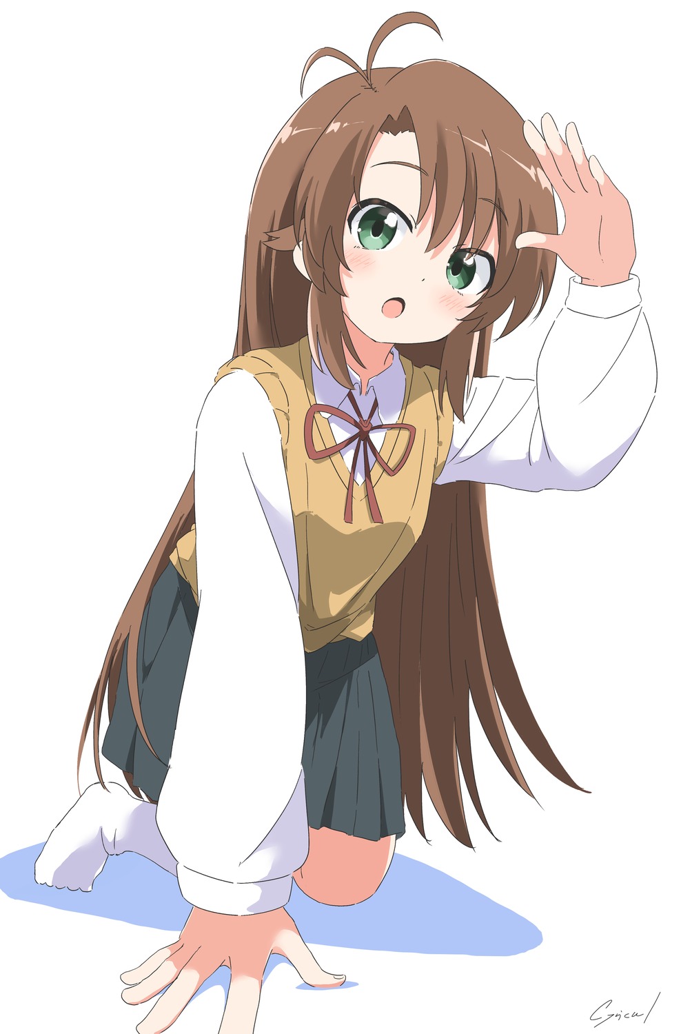 cynical_(llcbluckg_c004), koshigaya_komari, non_non_biyori, seifuku, sweater