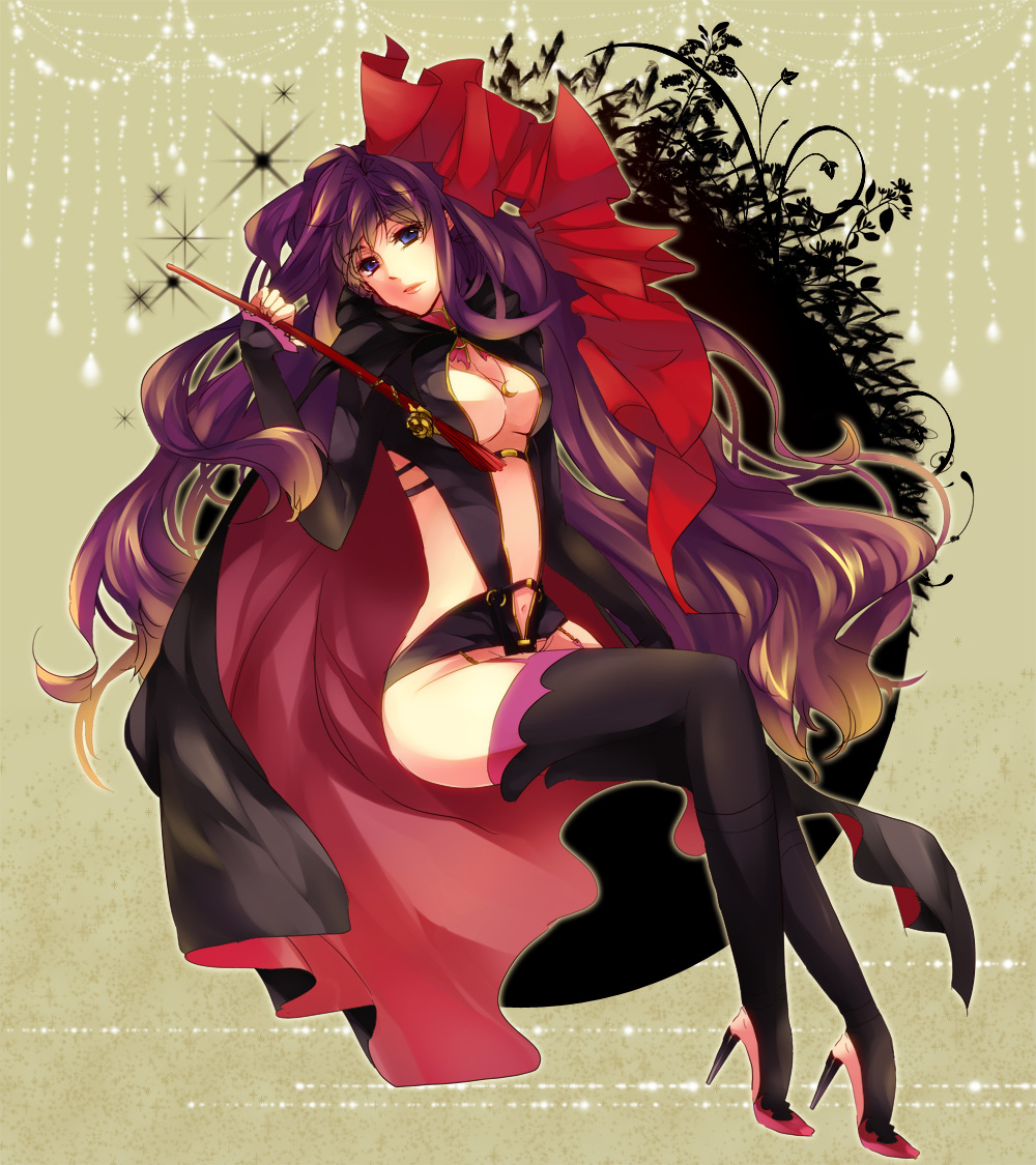 cleavage, macross, macross_frontier, ponjiritsu, sheryl_nome, thighhighs