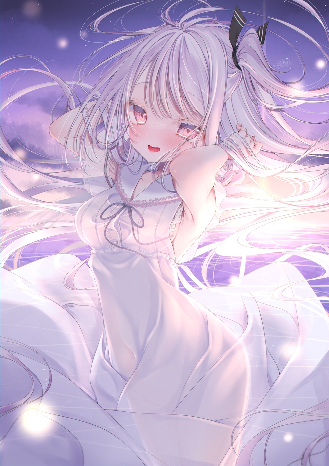 dress, see_through, summer_dress, tokitou_setsuna
