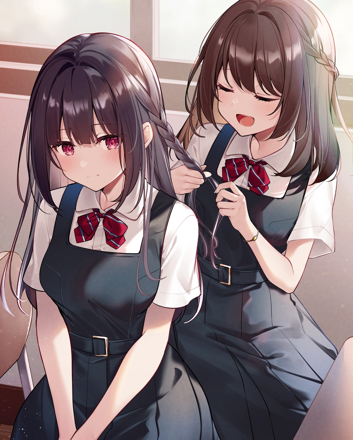 kisaragi_yuri, seifuku, yuri