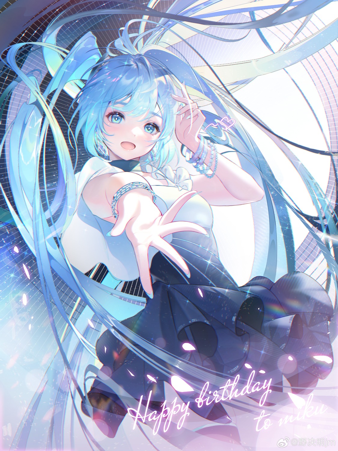 hatsune_miku, jie_xiaoming, thighhighs, vocaloid
