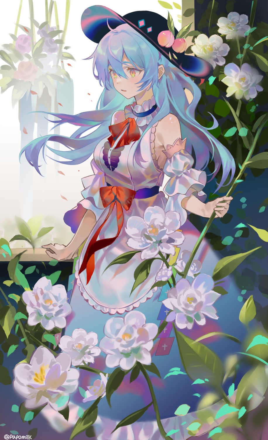 dress, hinanawi_tenshi, pfallen, touhou